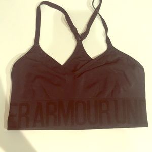 Black under armour sports bra